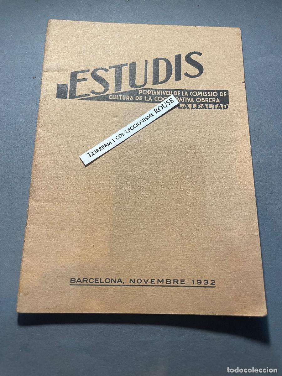 Coleccionismo de revistas y peri&oacute;dicos: ANTIGUA PUBLICACI&Oacute;N - COLEC. NUMEROS 1 - ESTUDIS , PORTANTVEU DE LA COMISI&Oacute; DE CULTURA DE LA COOPER