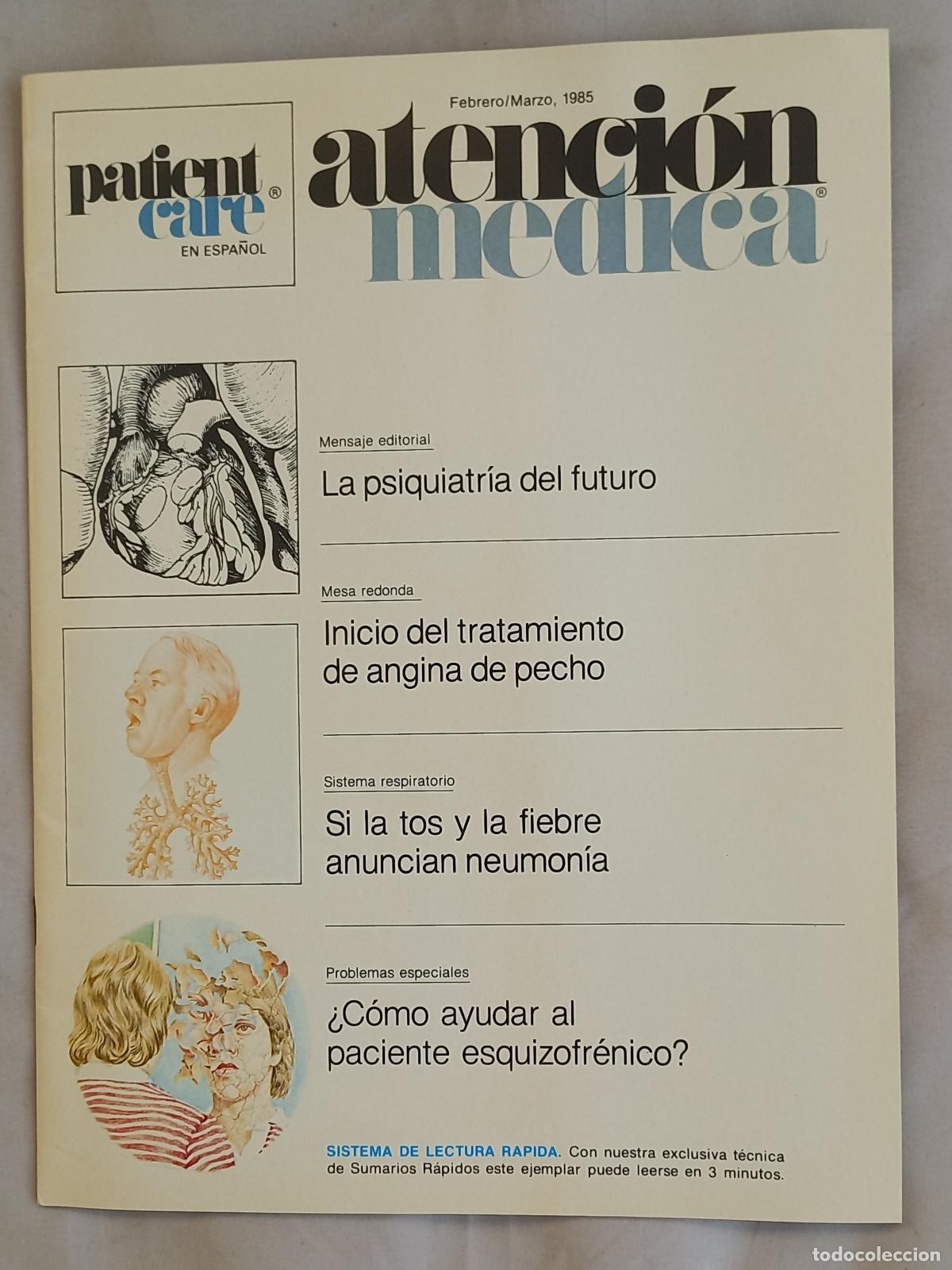 Coleccionismo de revistas y peri&oacute;dicos: Revista. Atenci&oacute;n m&eacute;dica. Febrero/Marzo, 1985. Patient Care en espa&ntilde;ol.