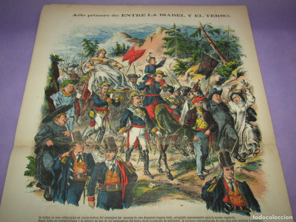 Coleccionismo de revistas y peri&oacute;dicos: Revista Sat&iacute;rica Liberal y Anticarlista A&ntilde;o 1 - N&ordm; 4 del A&ntilde;o 1869 *LA FLACA* Constituci&oacute;n Espa&ntilde;ola