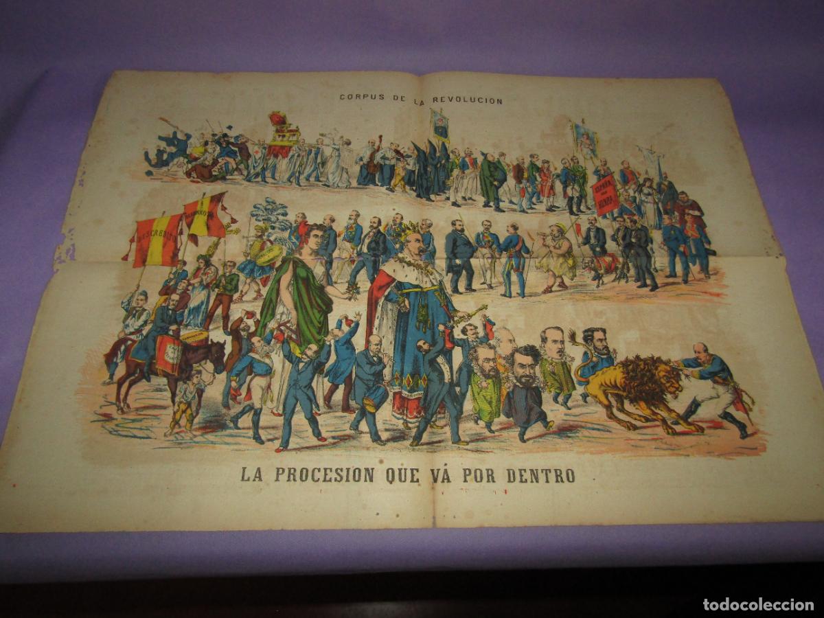Coleccionismo de revistas y peri&oacute;dicos: Antigua Revista Sat&iacute;rica Liberal y AntiCarlista A&ntilde;o 1 - N&ordm;7 A&ntilde;o 1869 LA FLACA Constituci&oacute;n Espa&ntilde;ola