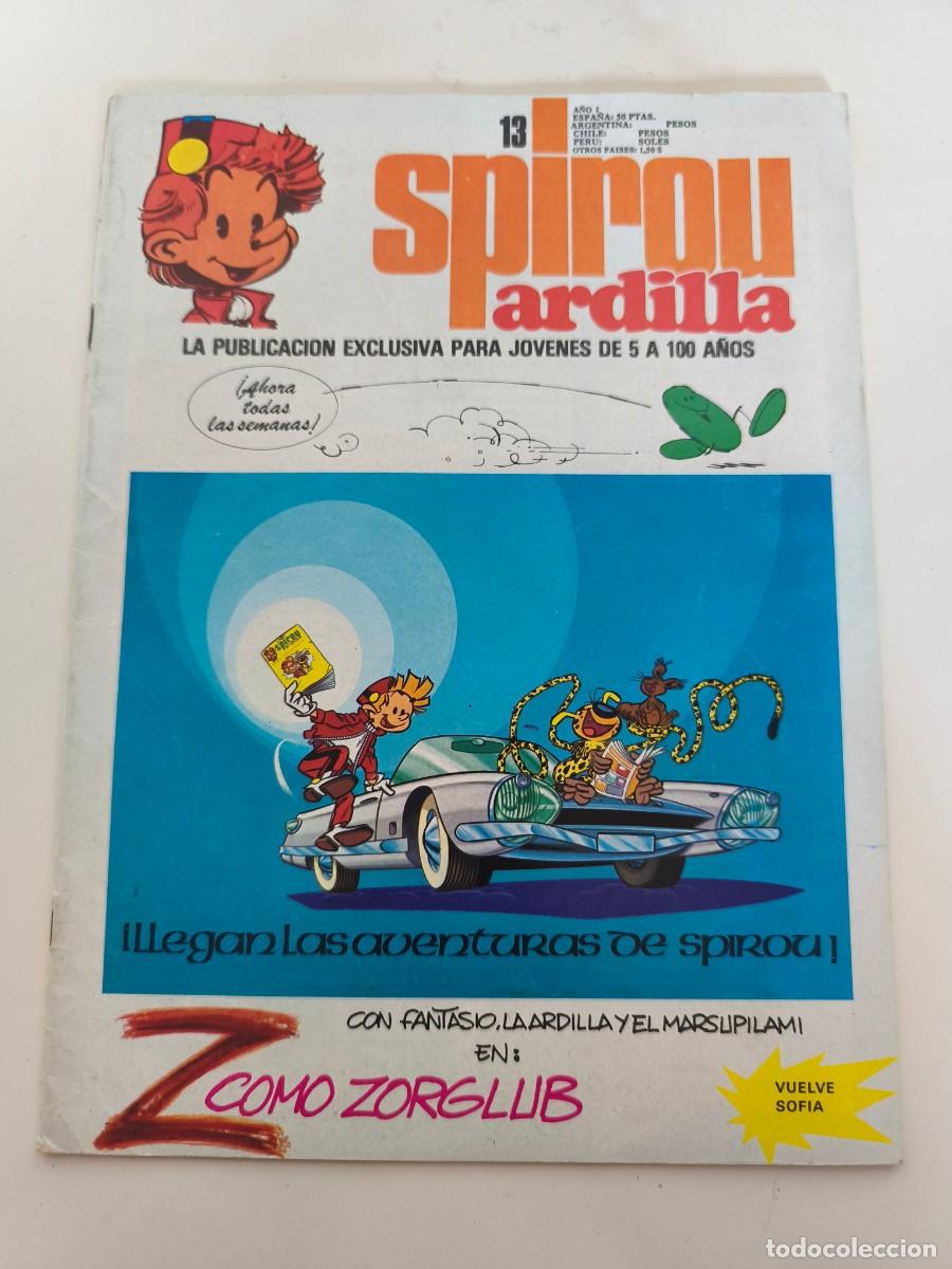 Coleccionismo de revistas y peri&oacute;dicos: Revista Spirou Ardilla n&ordm; 13, publicaci&oacute;n espa&ntilde;ola de Editora Mundis