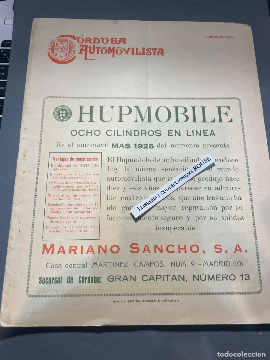 Coleccionismo de revistas y peri&oacute;dicos: CORDOBS / AUTOMOVILES - ANTIGUA PUBLICACI&Oacute;N - CORDOBA AUTOMOVILISTA - A&Ntilde;O III N&ordm; 55 - 1 OCTUBRE 1925