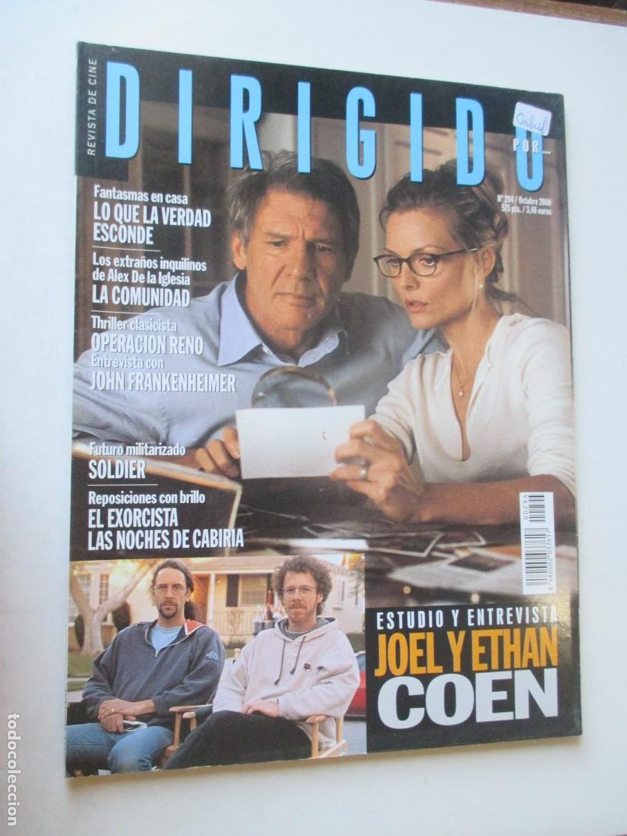 Coleccionismo de revistas y peri&oacute;dicos: Revista de cine Dirigido por... N&ordm;294 Octubre 2000 W42125