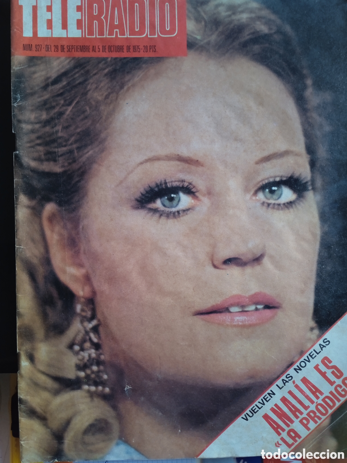Coleccionismo de revistas y peri&oacute;dicos: Teleradio n&deg;927 05/10/75 Anal&iacute;a Gade Raquel Welch Antonio Gala