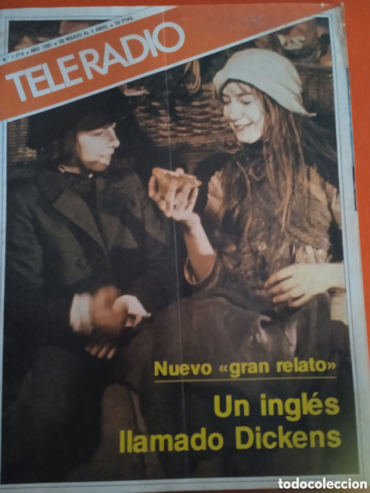 Coleccionismo de revistas y peri&oacute;dicos: Teleradio n&deg; 1214 Dickens en Grandes Relatos premios TP
