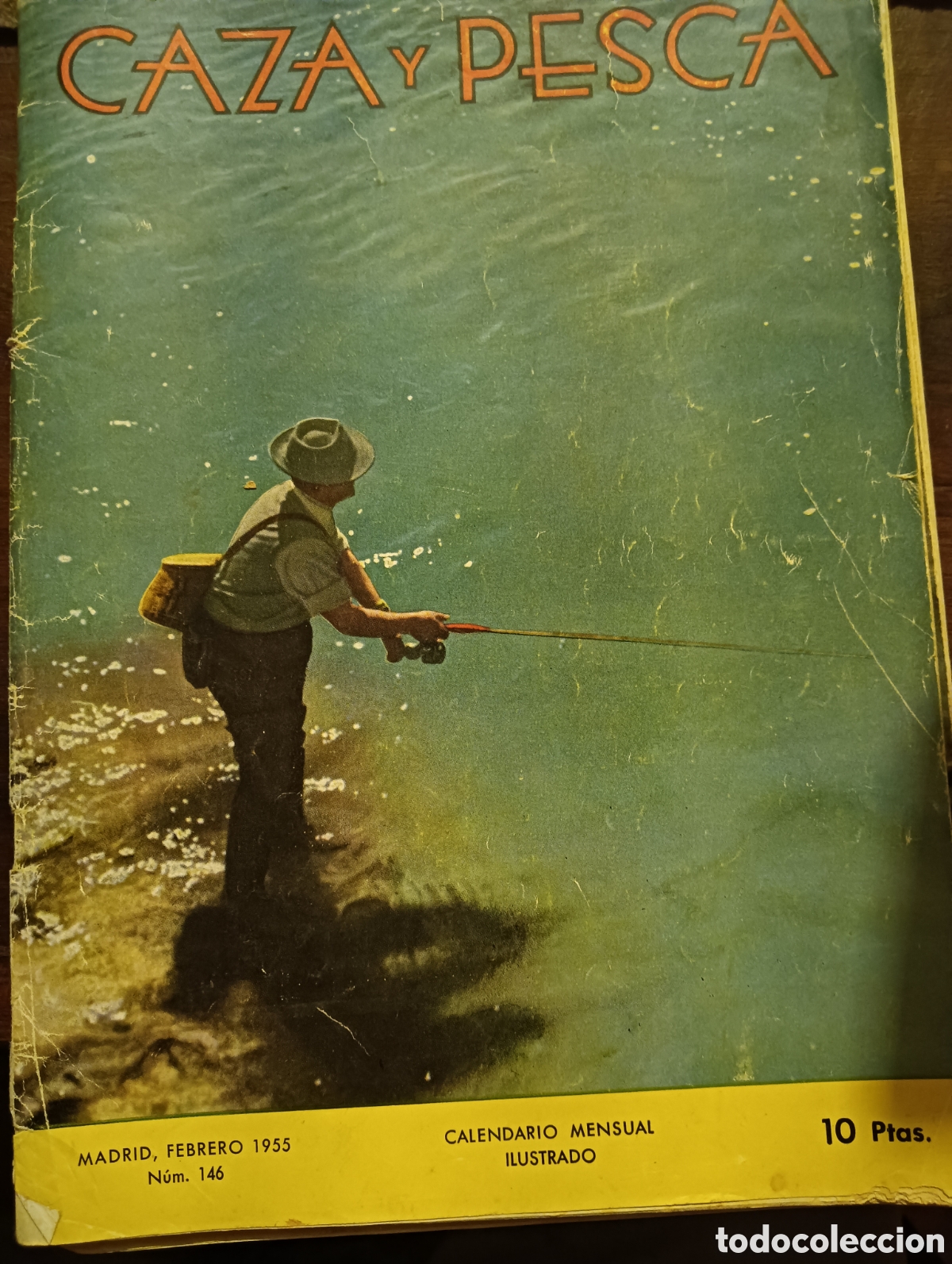 Coleccionismo de revistas y peri&oacute;dicos: Revista caza y pesca n&uacute;mero ciento cuarenta y seis febrero de 1955