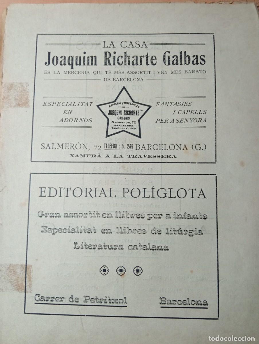 Coleccionismo de revistas y peri&oacute;dicos: RECORTE DE PRENSA JOAQUIM RICHARTE GALBAS MERCERIA A&Ntilde;O 1920 EDITORIAL POLIGLOTA PETRIXOL