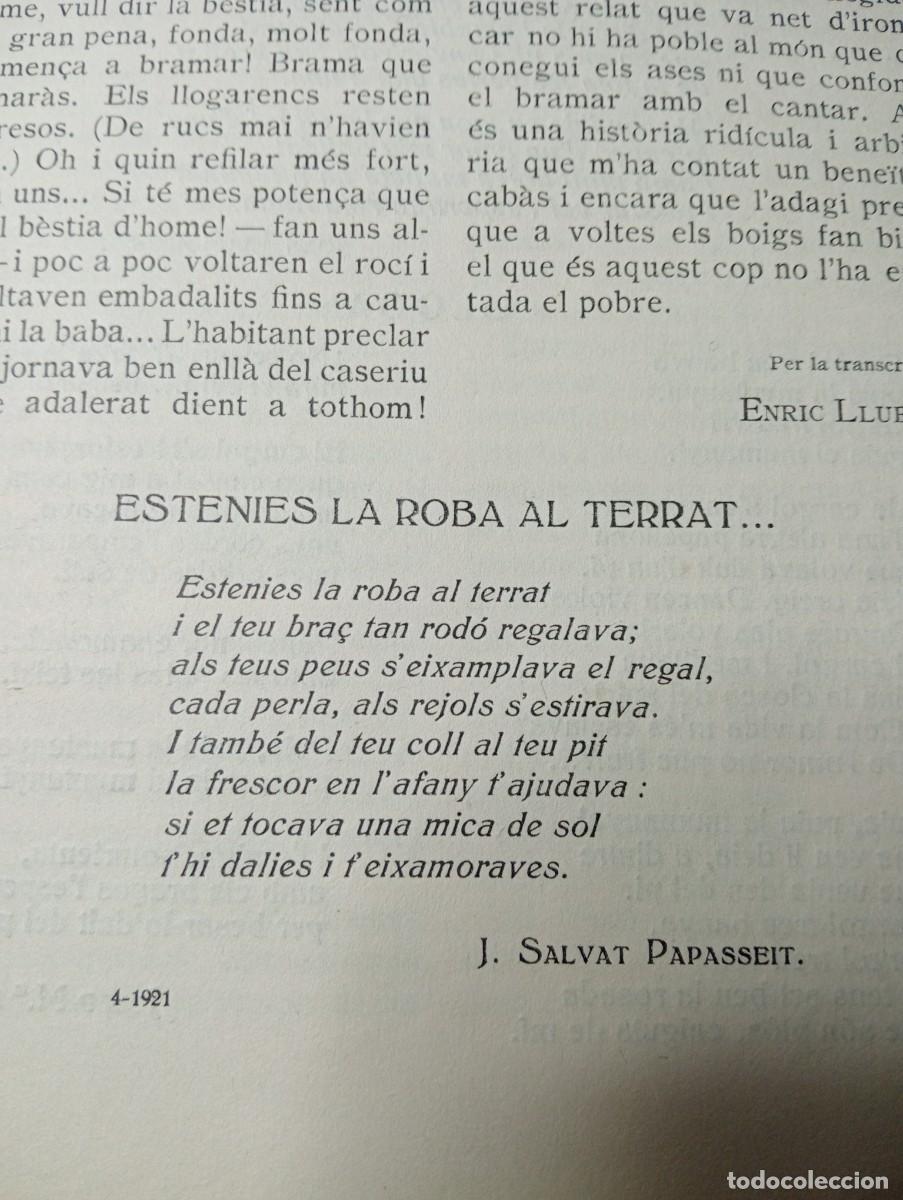 Coleccionismo de revistas y peri&oacute;dicos: REVISTA ANY 1921 POESIA AVANTGUARDA JOAN SALVAT PAPASSEIT POEMA ESTENIES LA ROBA AL TERRAT