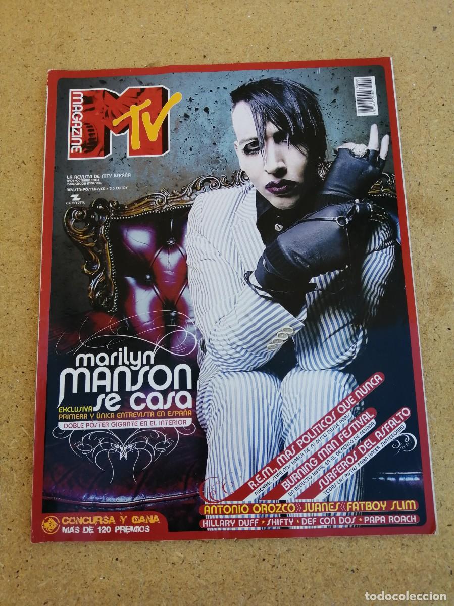 Coleccionismo de revistas y peri&oacute;dicos: REVISTA MAGAZIN MTV. MARILYN MANSON SE CASA