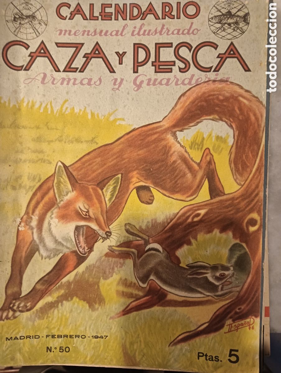 Coleccionismo de revistas y peri&oacute;dicos: caza y pesca febrero de 1947, n&ordm; 50