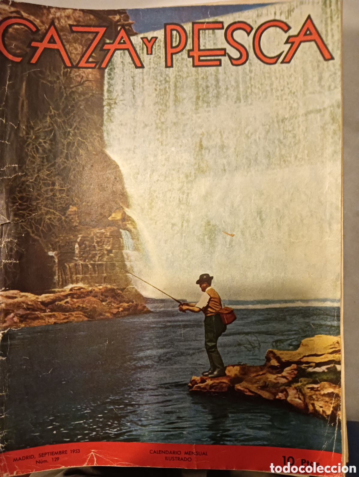 Coleccionismo de revistas y peri&oacute;dicos: caza y pesca septiembre de 1953 n&ordm; 129