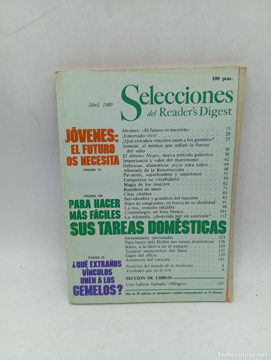 Coleccionismo de revistas y peri&oacute;dicos: SELECCIONES DEL READER&acute;S DIGEST. ENERO 1980. &iexcl; PELIGRO !, NUESTRA HERENCIA VEGETAL, AMENAZA... LEER.