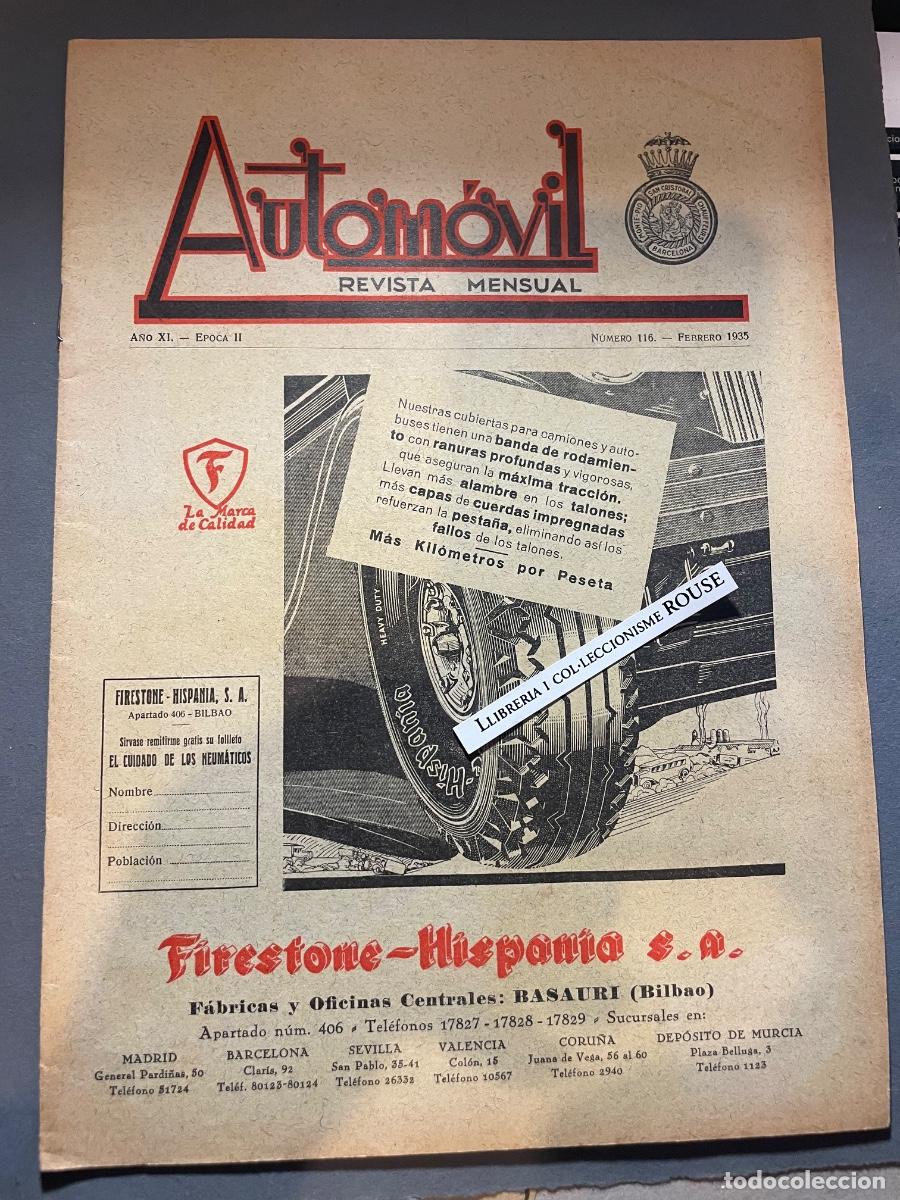 Coleccionismo de revistas y peri&oacute;dicos: AUTOMOVILES - ANTIGUA PUBLICACI&Oacute;N - AUTOMOVIL revista mensual - A&Ntilde;O X - EPOCA II N&ordm; 116 FEBRERO 1934