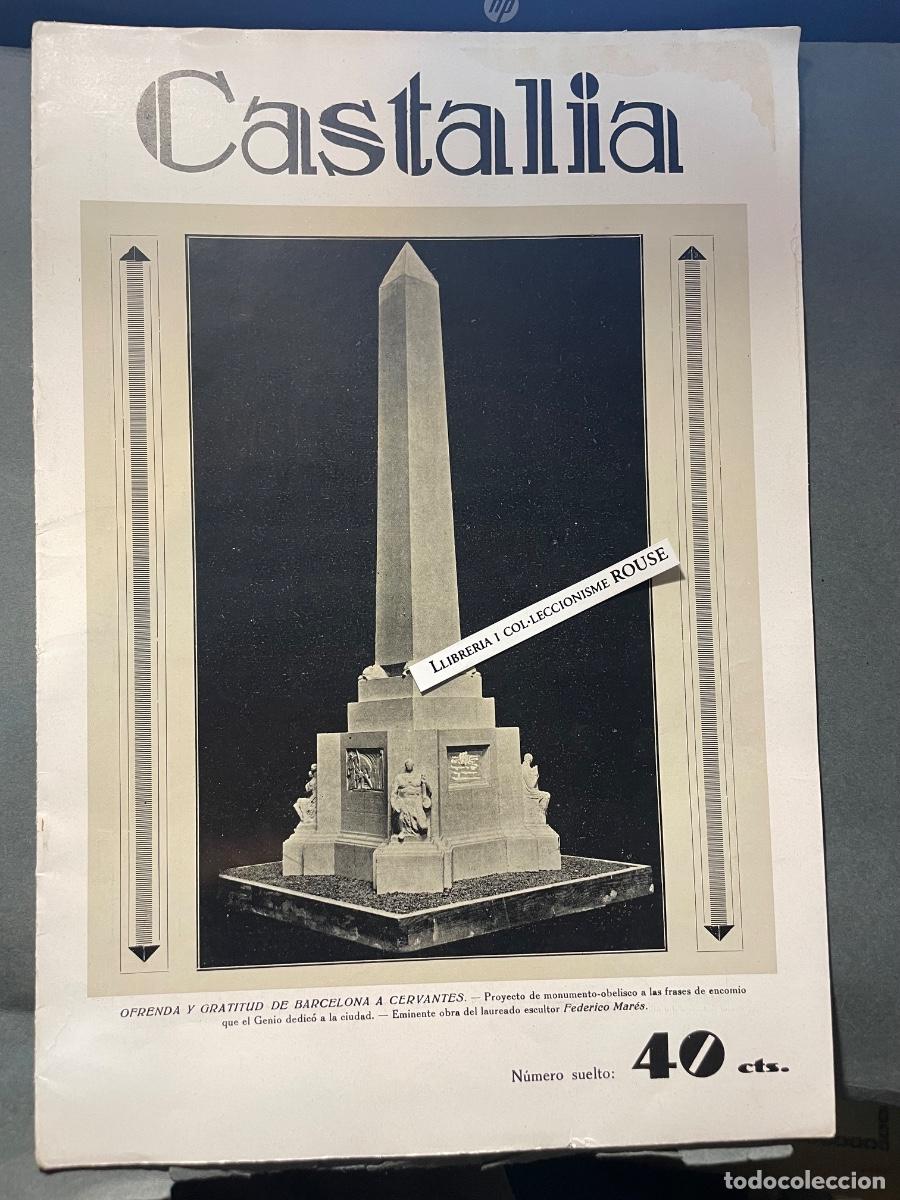 Coleccionismo de revistas y peri&oacute;dicos: BARCELONA - ANTIGUA PUBLICACI&Oacute;N - CASTALIA - 1929 MONOGRAFICO CERVATES ILUSTRADA , ARTE- CIENCIAS