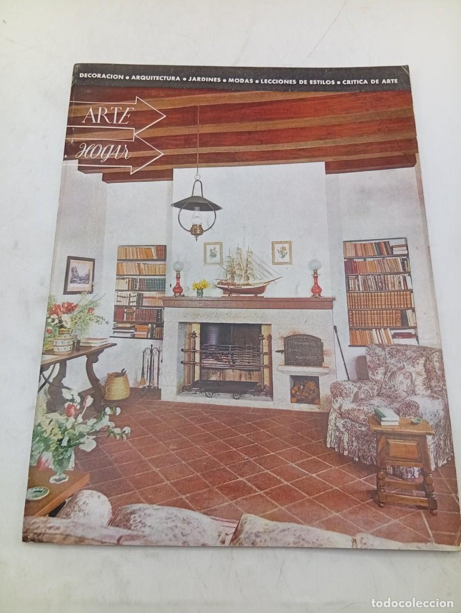 Coleccionismo de revistas y peri&oacute;dicos: REVISTA ARTE HOGAR. N&ordm; 105. A&Ntilde;O 1954. CASA DE LOS CONDES DE ELDA. LA VIDA DE PRISA. CUARTOS... LEER.