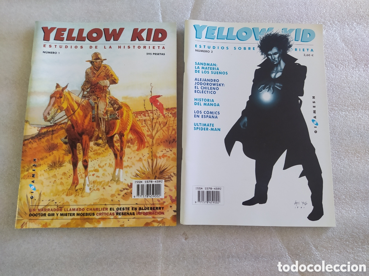 Coleccionismo de revistas y peri&oacute;dicos: Lote 2 Revistas Yellow Kid N&ordm; 1 y 2 - Gigamesh (Blueberry, Sandman, Jodorowsky)