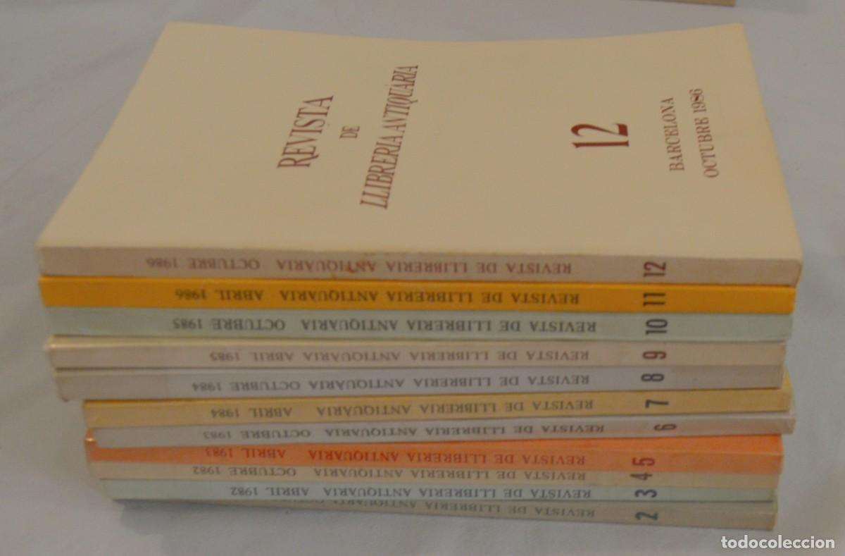 Coleccionismo de revistas y peri&oacute;dicos: REVISTA DE LLIBRERIA ANTIQUARIA - N&ordm; 2,3,4,5,6,7,8,9,10,11,12 - LOTE 11 N&Uacute;MEROS