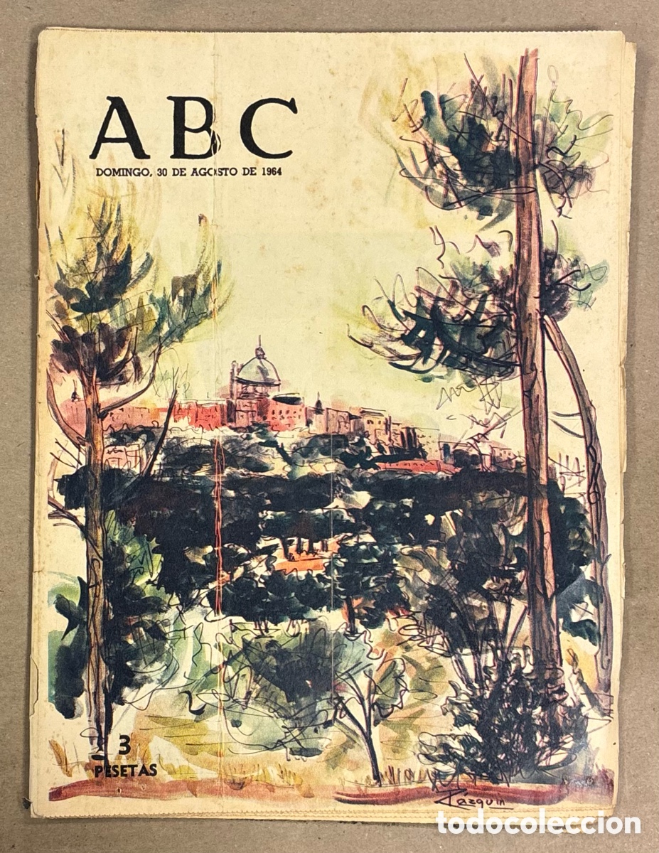 Coleccionismo de revistas y peri&oacute;dicos: ABC (30 AGOSTO 1964) ENTREVISTA A ANAL&Iacute;A GADE, TROFEO TERESA HERRERA CORU&Ntilde;A 2-0 OPORTO,