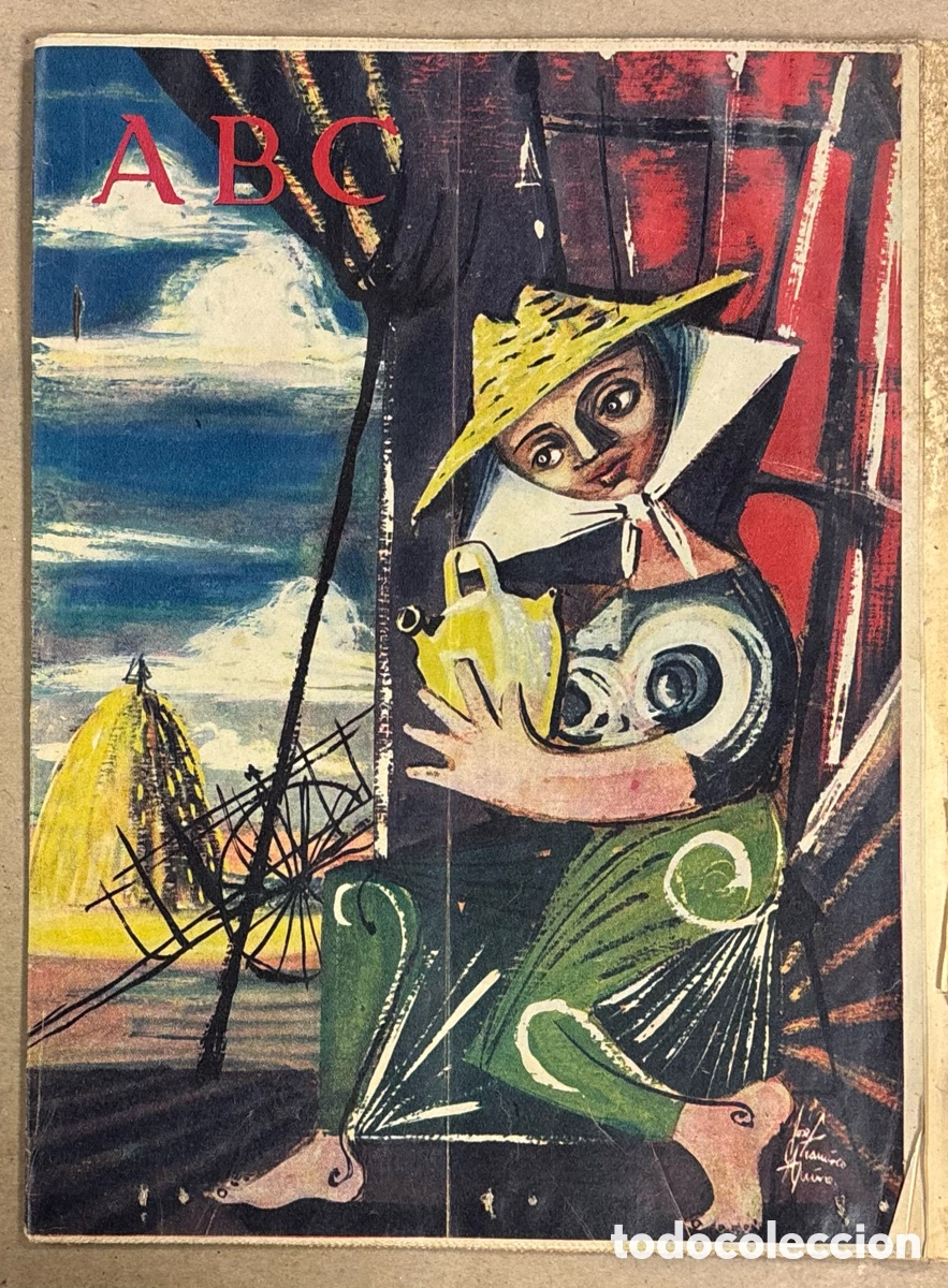 Coleccionismo de revistas y peri&oacute;dicos: ABC (18 JULIO 1959) BAHAMONTES GANADOR DEL TOUR FRANCIA, BOTADURA PETROLERO &ldquo;TALAVERA&rdquo;,