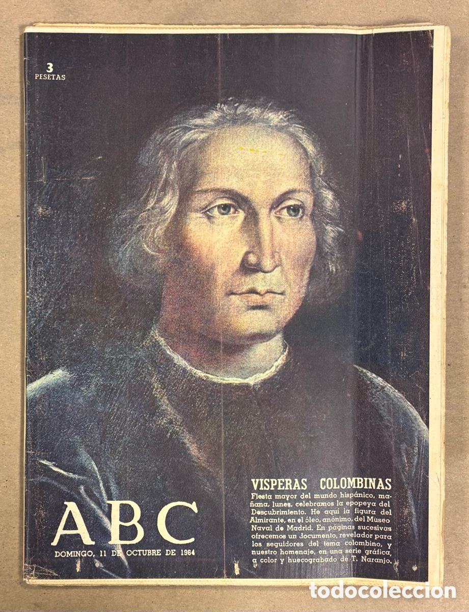 Colecionismo de Revistas e Jornais: ABC (11 OCTUBRE 1964) V&Iacute;SPERAS COLOMBINAS: ESPECIAL HISPANIDAD, ENTREVISTA A RAFAEL C&Oacute;RDOBA,&hellip;