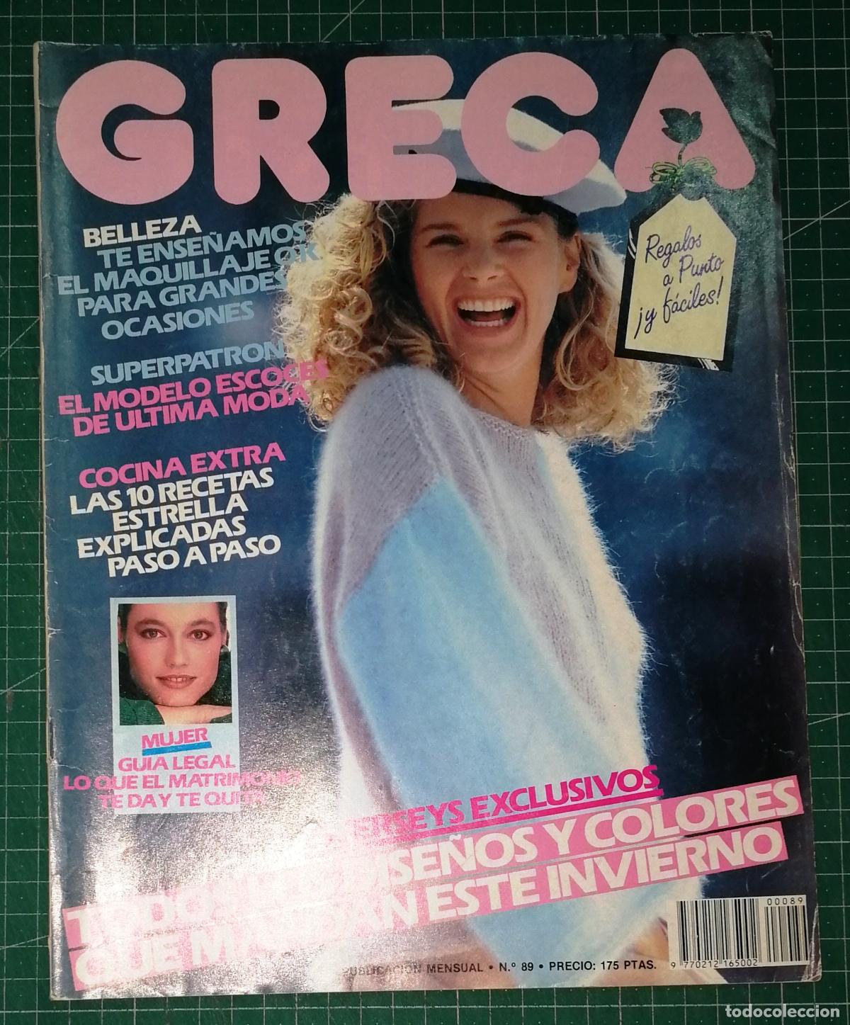Colecionismo de Revistas e Jornais: REVISTA GRECA. N&ordm; 89. CONTIENE PATRONES. - Sarpe, ca. 1984
