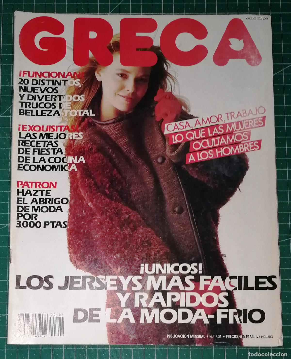 Coleccionismo de revistas y peri&oacute;dicos: REVISTA GRECA. N&ordm; 101. CONTIENE PATRONES. - Sarpe, ca. 1986