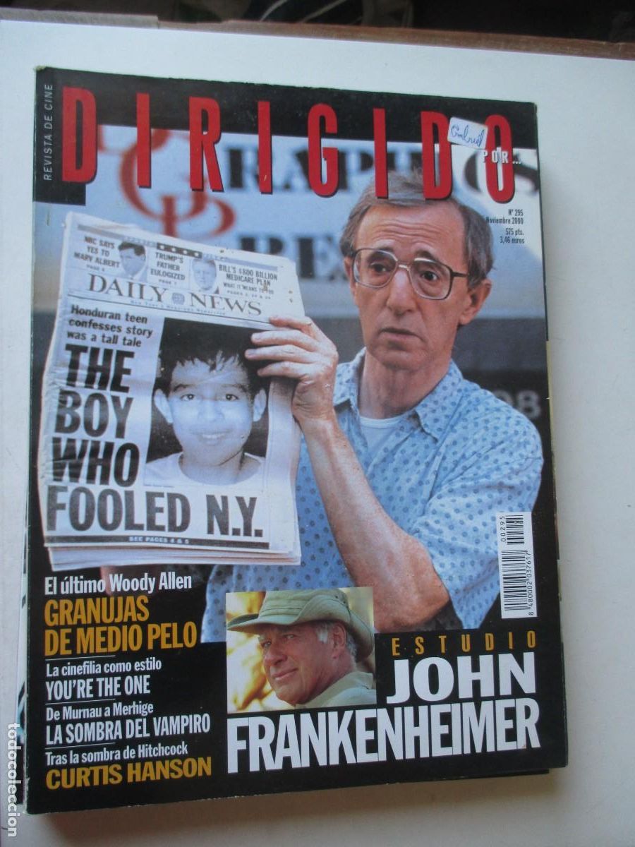 Coleccionismo de revistas y peri&oacute;dicos: Revista de cine Dirigido por... N&ordm;295 Noviembre 2000 W42150