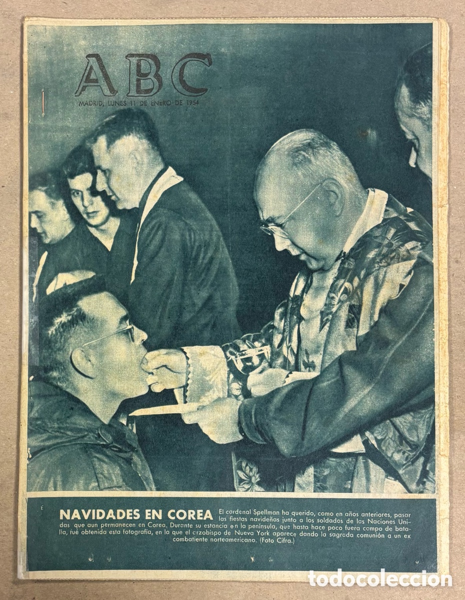 Coleccionismo de revistas y peri&oacute;dicos: ABC (11 ENERO 1954) NAVIDADES EN COREA, P&Eacute;REZ GALD&Oacute;S, CARTEL DE PEPE MARCHENA,&hellip;