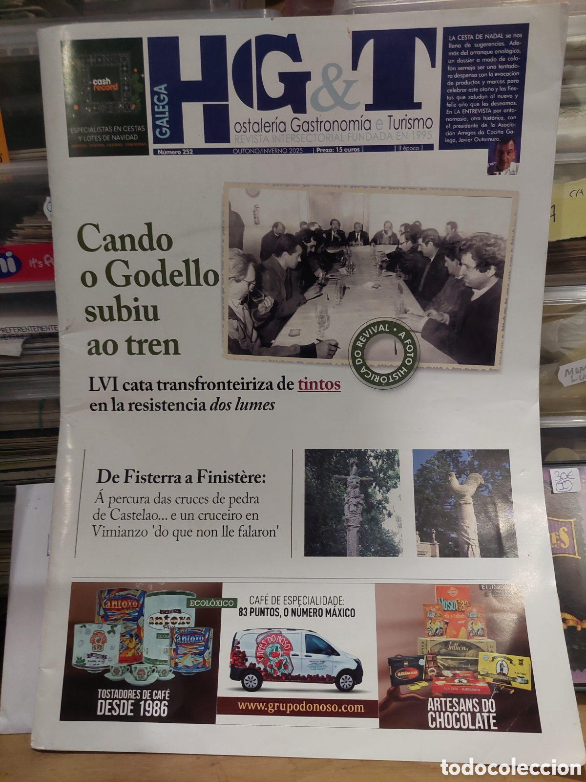 Coleccionismo de revistas y peri&oacute;dicos: Revista HOSTELERIA GASTRONOMIA TURISMO 252 VINOS,FUSTERRA A FINISTERRE VER sumario