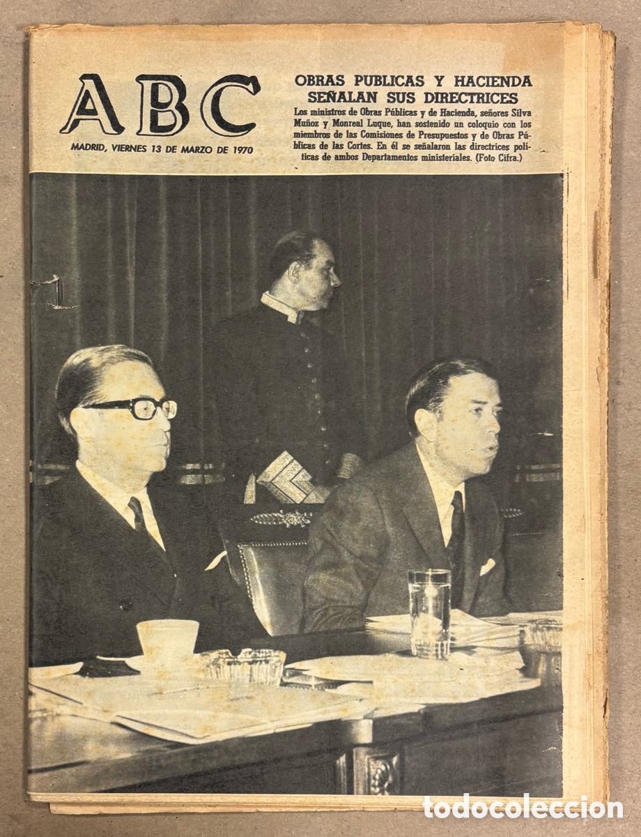 Coleccionismo de revistas y peri&oacute;dicos: ABC (13 MARZO 1970) NO A LA CONTRATACI&Oacute;N DE JUGADORES EXTRANJEROS F&Uacute;TBOL, EVARISTO GUERRA
