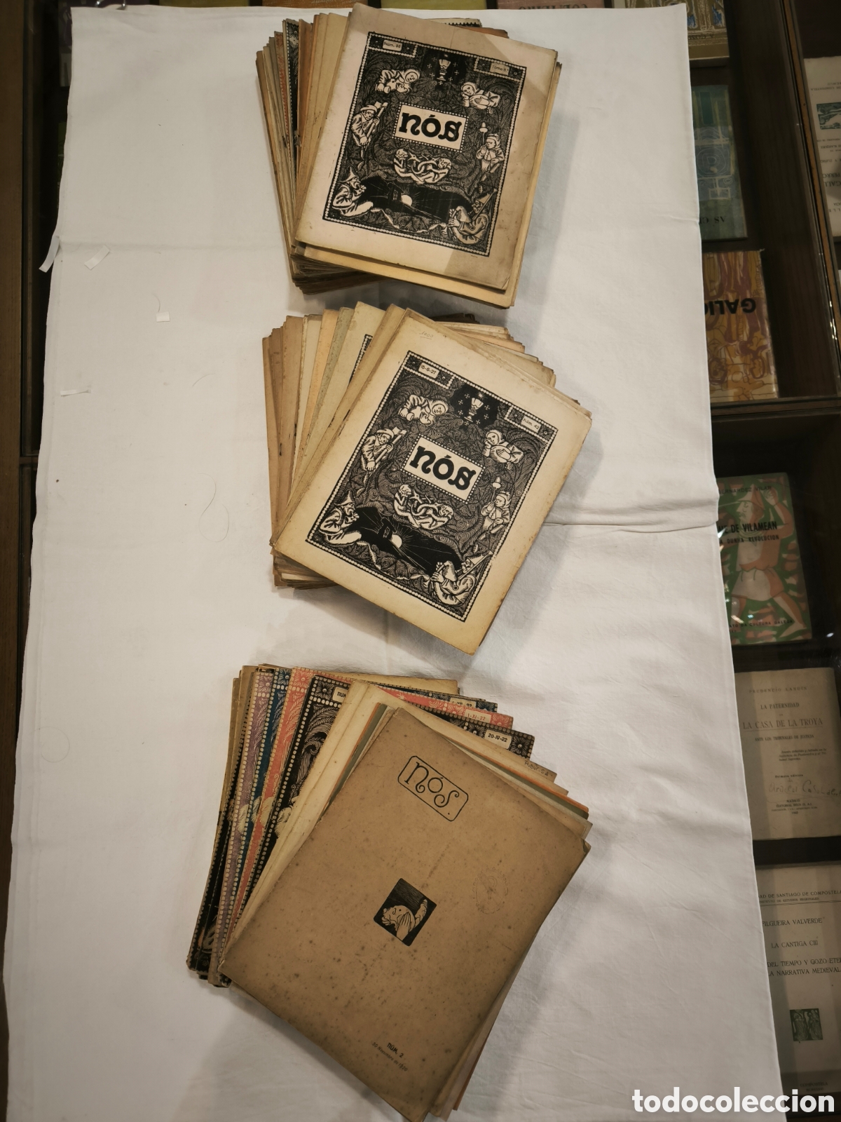 Coleccionismo de revistas y peri&oacute;dicos: Bolet&iacute;n mensual da Cultura Galega. Castealo, Cabanillas, Risco, Pedrayo. 131 numeros. Galicia.
