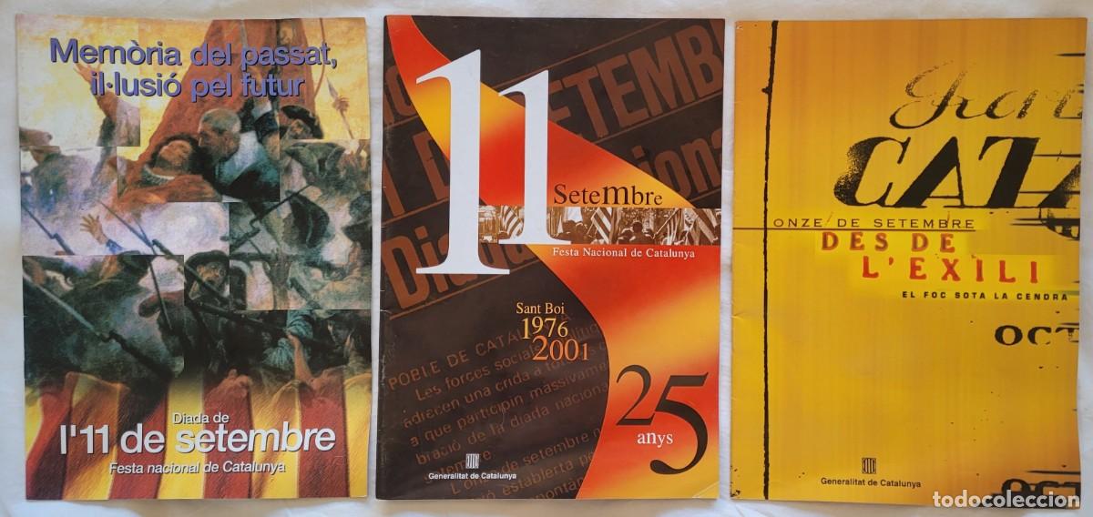 Coleccionismo de revistas y peri&oacute;dicos: Lot 3 Revistes Diada 11 Setembre (1999-2001) Generalitat de Catalunya. Excel&middot;lent.