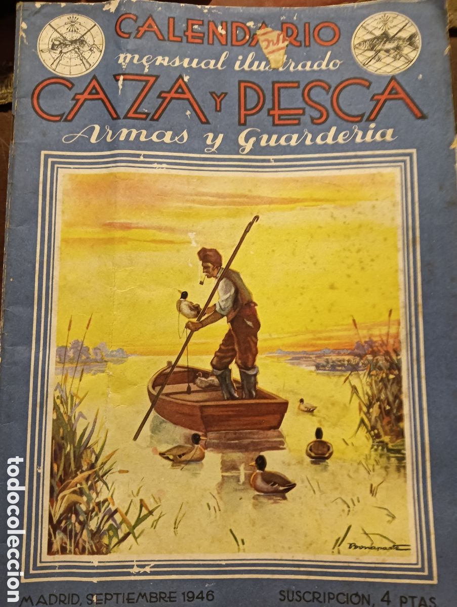 Coleccionismo de revistas y peri&oacute;dicos: En revista caza y pesca septiembre de 1946 n&uacute;mero 45