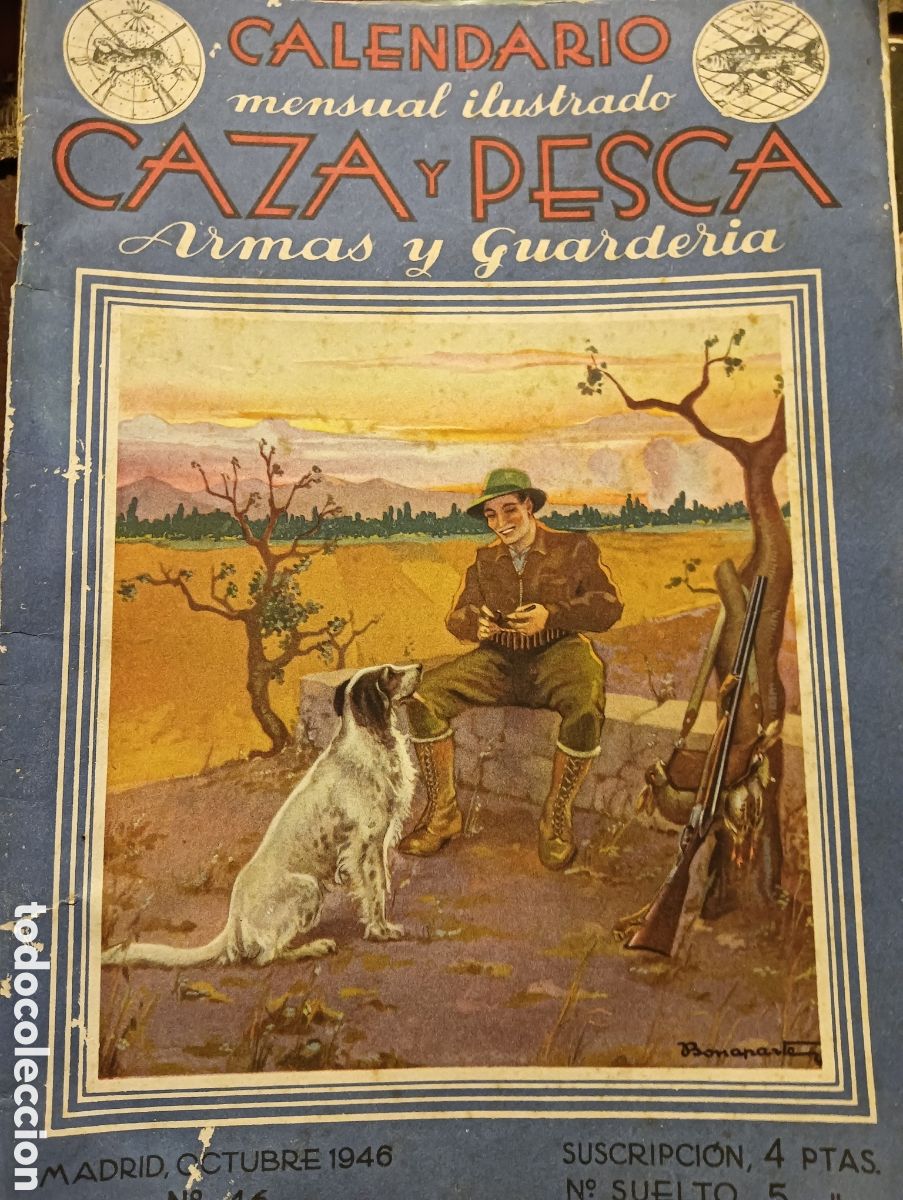 Coleccionismo de revistas y peri&oacute;dicos: Revista caza y pesca octubre de 1946 n&uacute;mero 46