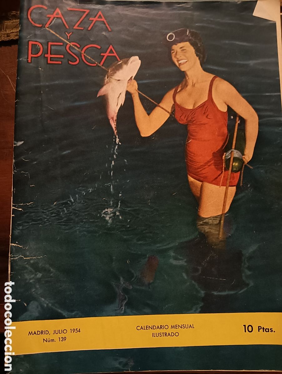 Coleccionismo de revistas y peri&oacute;dicos: Revista caza y pesca Julia de 1954 n&uacute;mero 139