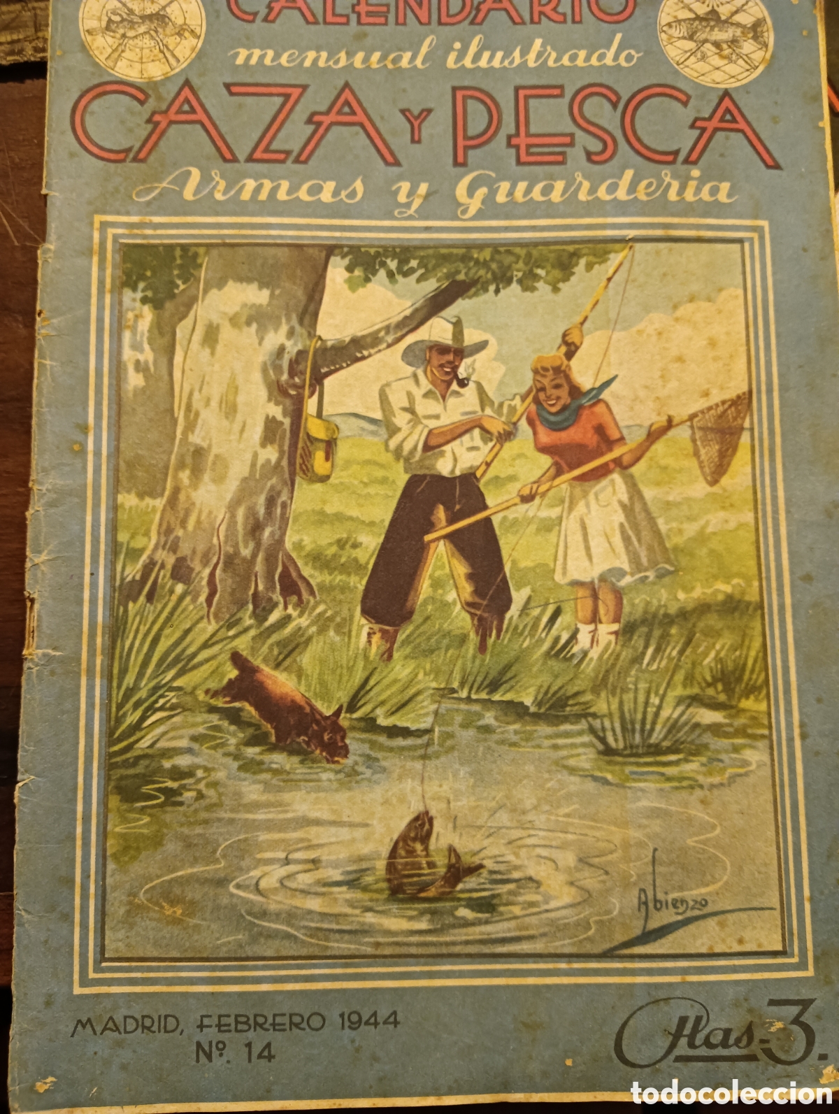 Coleccionismo de revistas y peri&oacute;dicos: Revista caza y pesca n&uacute;mero 14 febrero de 1944