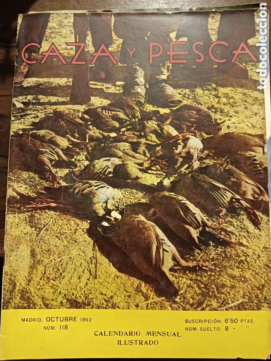 Coleccionismo de revistas y peri&oacute;dicos: revista caza y pesca octubre de 1952 n&uacute;mero 118