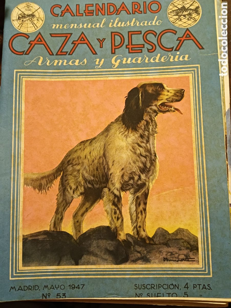 Coleccionismo de revistas y peri&oacute;dicos: Revista caza y pesca mayo de mil novecientos cuarenta y siete n&uacute;mero cincuenta y tres 53, 1947