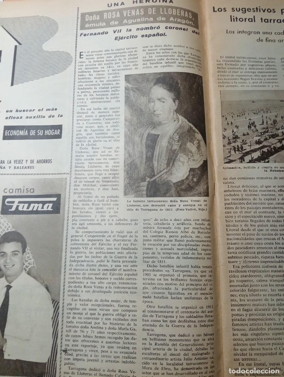 Coleccionismo de revistas y peri&oacute;dicos: REVISTA A&Ntilde;O 1961 MUJERES SOLDADO ROSA VENAS DE LLOBERAS MONEDAS ROMANAS DE TARRAGONA CACAOLAT