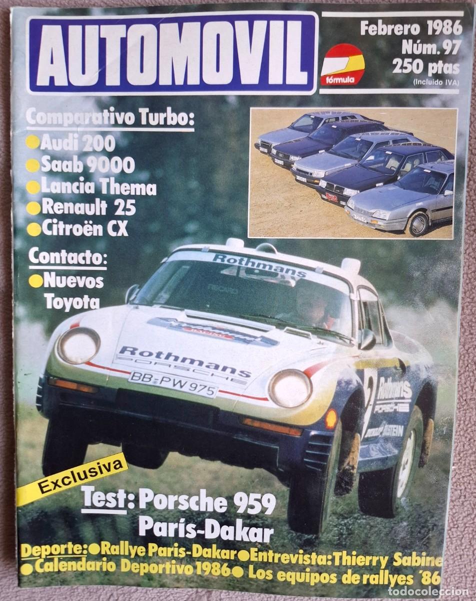 Coleccionismo de revistas y peri&oacute;dicos: Revista Automovil N&ordm;97 febrero de 1986