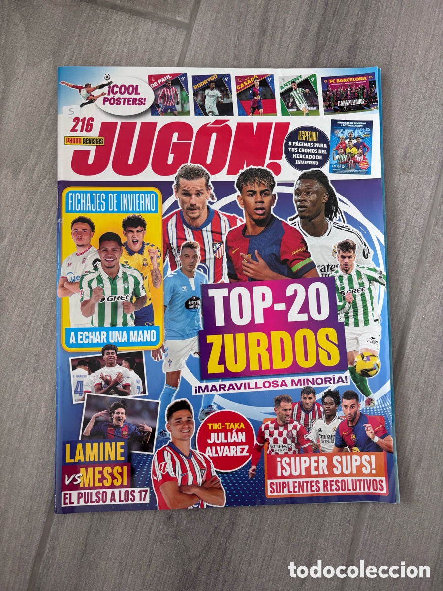 Coleccionismo de revistas y peri&oacute;dicos: REVISTA JUG&Oacute;N f&uacute;tbol 216