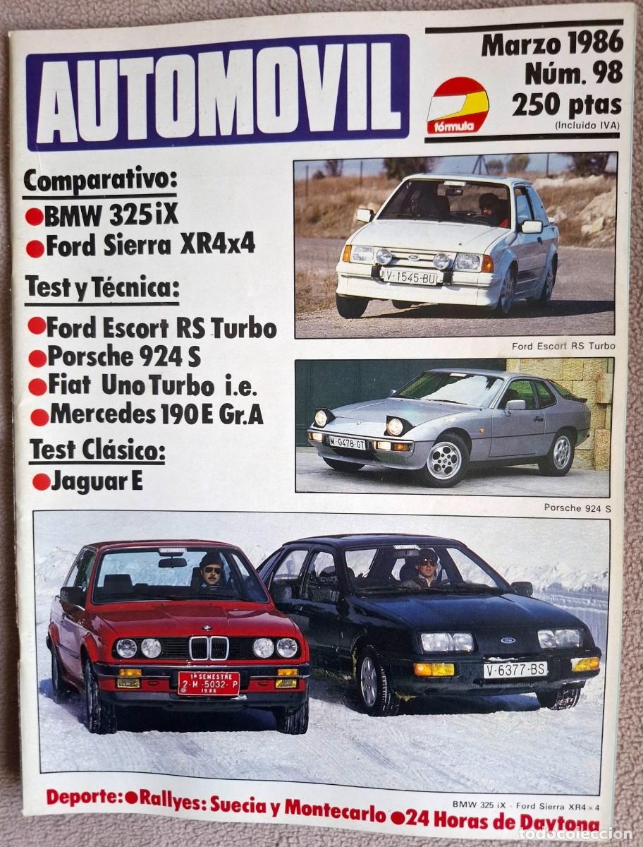 Coleccionismo de revistas y peri&oacute;dicos: Revista Automovil N&ordm;98 marzo de 1986