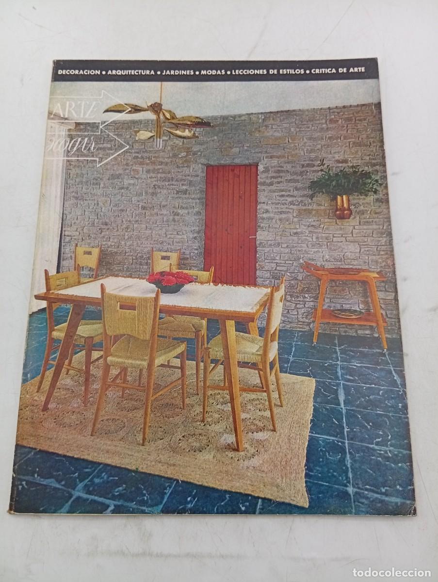 Coleccionismo de revistas y peri&oacute;dicos: REVISTA ARTE HOGAR. N&ordm; 121. A&Ntilde;O 1955. COMEDORES. LA GATALPA. SANTI SUROS. UN PORCHE AL AIRE... LEER.