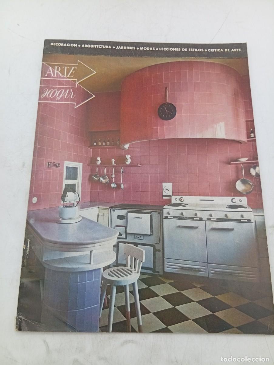 Coleccionismo de revistas y peri&oacute;dicos: REVISTA ARTE HOGAR. N&ordm; 124. A&Ntilde;O 1955. UNA CASA EVOCADORA Y ACTUAL. LAMPARAS DE MESA. COCINAS.. LEER.