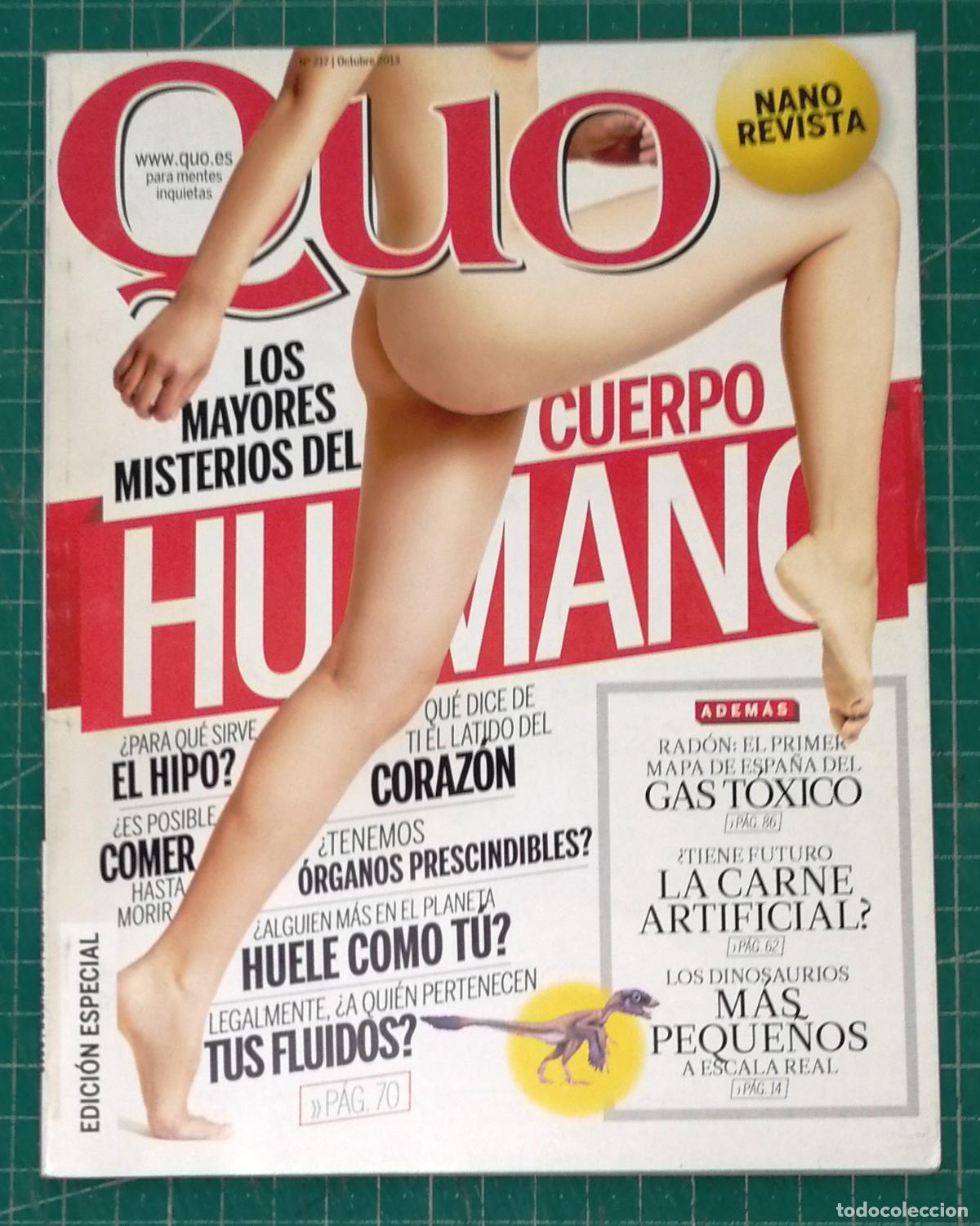 Coleccionismo de revistas y peri&oacute;dicos: NANO REVISTA QUO. N&ordm; 217, OCTUBRE 2013. Edici&oacute;n especial Grupo Joly. - Hachette Filipacchi. - 22 cm