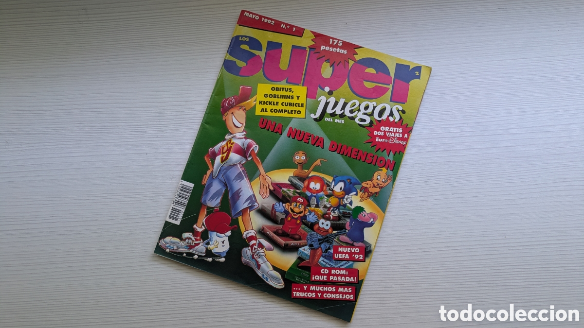 Coleccionismo de revistas y peri&oacute;dicos: REVISTA SUPER JUEGOS NUMERO 1 MAYO 1992 NINTENDO SEGA CONSOLAS VIDEOJUEGOS