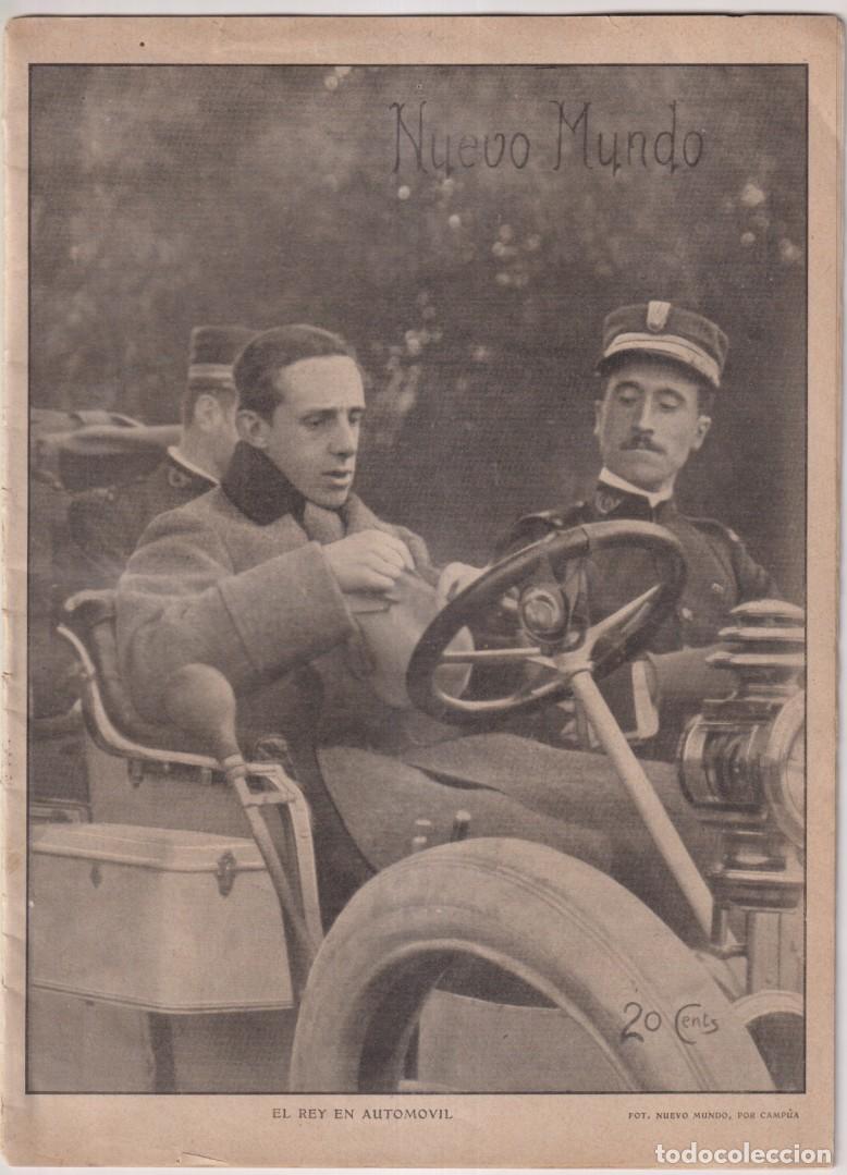 Coleccionismo de revistas y peri&oacute;dicos: Nuevo Mundo n&ordm; 667, 18 octubre de 1906. El Rey en autom&oacute;vil, Maura en Murcia, Valencia la vendimia..