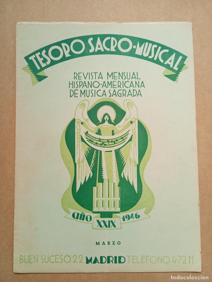 Coleccionismo de revistas y peri&oacute;dicos: Tesoro Sacro Musical. Revista mensual hispano-americana de m&uacute;sica sagrada. Marzo 1946