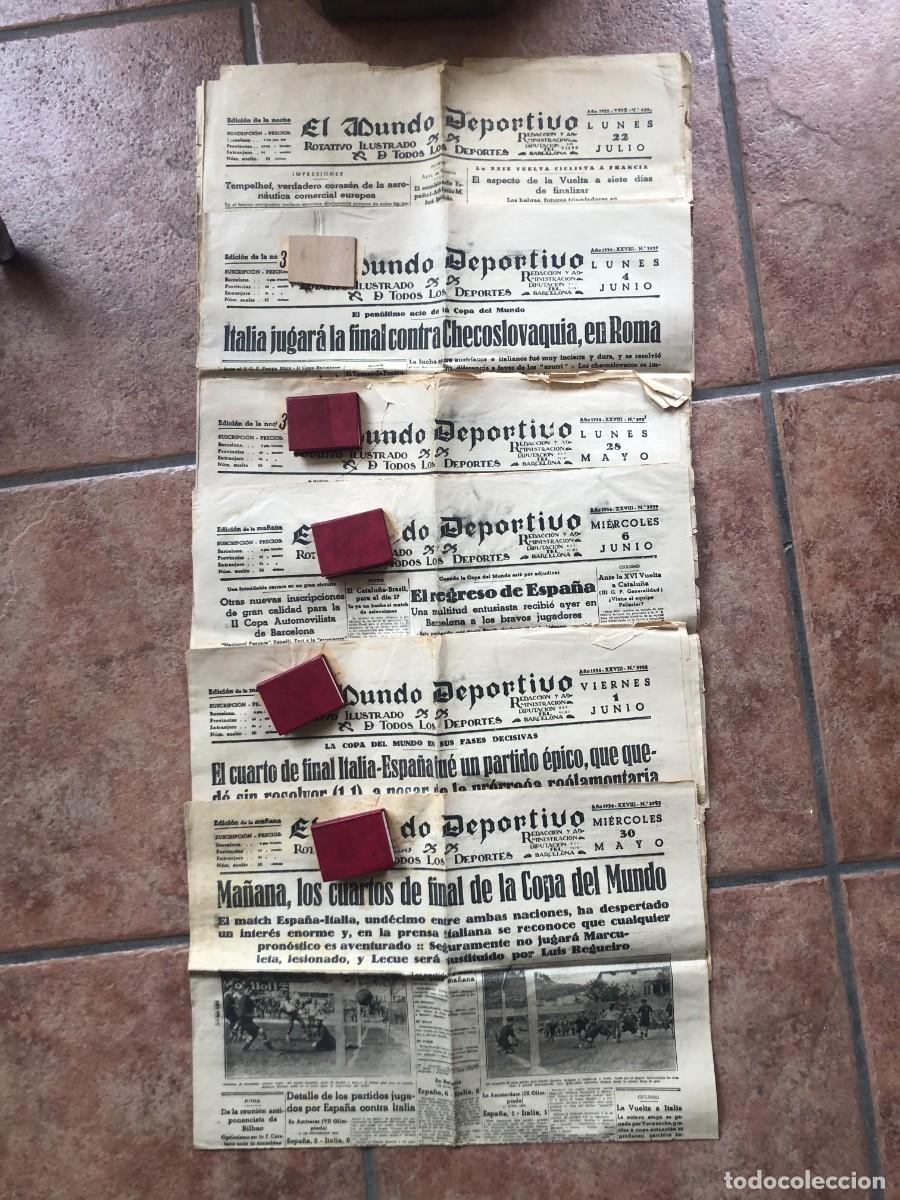 Coleccionismo de revistas y peri&oacute;dicos: LOTE DE 6 EJEMPLARES DE EL MUNDO DEPORTIVO, 1934 Y 1935.