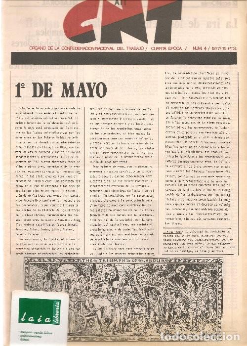 Collection Magazines and Newspapers: CNT AIT organo de la Confederaci&oacute;n Nacional del Trabajo, n&ordm; 4, 1977 , revista politica